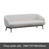 Liyu Business Reception Home Living Room Accent Sofa Customized Furniture Waiting Room Negotiation Office Couches Sofa Set