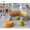 Liyu Modern European Design Convertible Sectional Sofa Set for Office & School Leather & PU Cover for Meeting Rooms And Booths