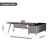 Liyu High Quality Modern L-Shape Director Office Table Executive Wood Desk for Boss Stylish Computer Desk for Office Use