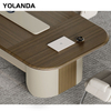 Liyu Modern Large Wood Conference Table for 12 People for Office Or School Meetings Fashionable Office Furniture