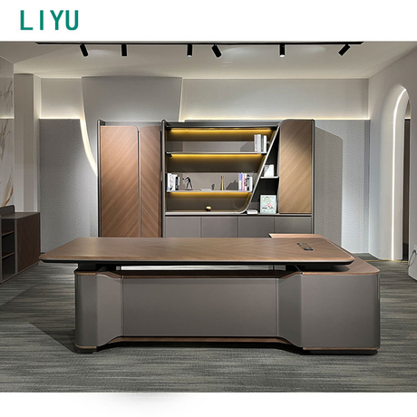 Liyu Furniture Modern Style Wooden Customized Size Computer Office Desk Table