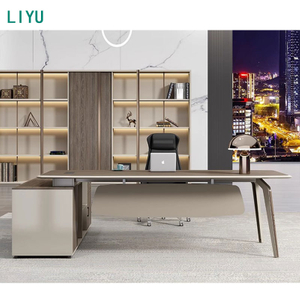 Liyu Modern Boss Table L Shape Director Table Office Furniture Executive Desk