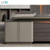 Liyu Table Bureau Office Large Modern Executive Table Manager CEO Boss Luxury Office Furniture Home Office Desk L Shaped Desk