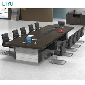 Liyu Furniture Modern Meeting Room Conference Desk Design Luxury Big Office Boardroom Table