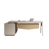 Liyu Furniture Wholesale Table Office Manager Executive Black L Shaped Office Desk Corner Office Desk Modern