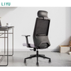 Liyu China Wholesale New Design Executive Desk Office Chairs Luxury And Ergonomic Adjustable Swivel Mesh Back PU Seat Material