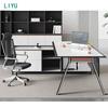 Liyu Furniture Modern Pc Laptop Working Table Executive Office Desk With Cabinet Single Computer Desk For Office