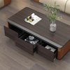 Wooden Rectangular Tea Table A Living Room Reception Table with Drawer Storage