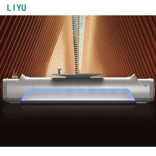 Liyu Customized Modern Office Furniture MDF Painted Front Desk Office Hotel Hospital Salon Reception Bar Personalized Desk