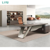 Liyu Modern Luxury President's Desk Combination Light Advanced Sensory Boss Chair Painted Furniture Wood MDF Simple Office Table