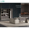 Liyu New Modern Office Furniture CEO Executive Desk Manager L Shaped Workstation Table CE Certified Latest Designs