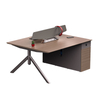 Liyu Wholesale Modern Office Furniture Industrial Simple 2/4 Seat Modular Workstation with Table Screen Computer Desk
