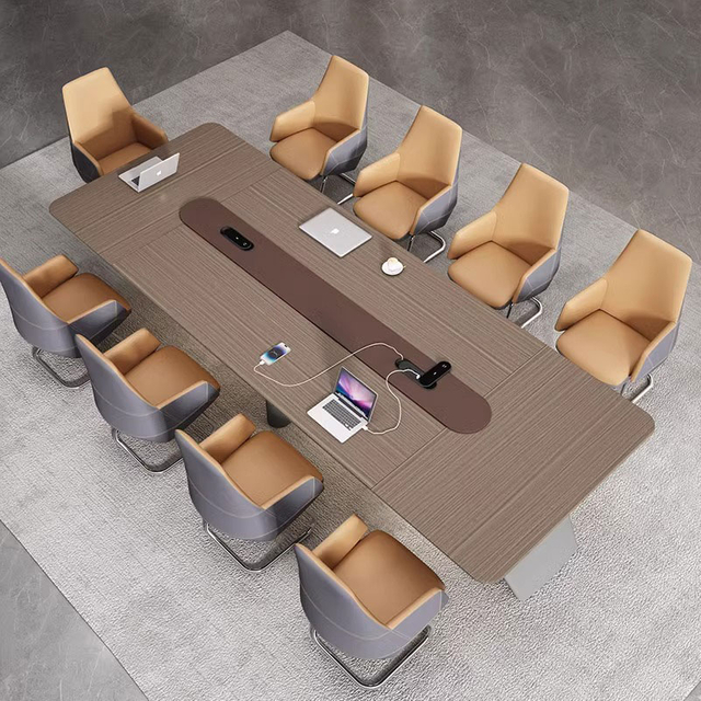 Liyu Modern Office Furniture Meeting Room Wooden Conference Table Bureau