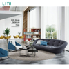 Liyu Meubles De Bureau Modern New Curved Sofa Waiting Office Reception Sofa Lobby Office Sofa Set Furniture