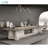 Liyu Furniture Table De Bureau Luxury Office Meeting Table Wooden Office Conference Table