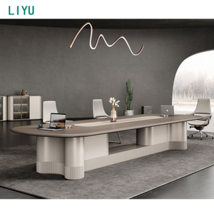 Liyu Furniture Table De Bureau Luxury Office Meeting Table Wooden Office Conference Table