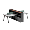 Liyu L Shape Table Multiplayer Modular Modern Work Station Desk Office Furniture Partition
