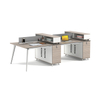 Liyu Factory Furniture Wholesale Simple 4 Seater Modular Privacy Cubical Office Workstation Partition