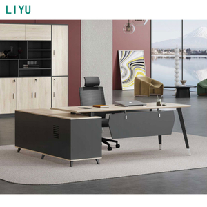 Liyu 2025 Wholesale Custom Modern Ceo Italian White Luxury Office Desk Simple Design for Family Compute Use