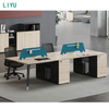 Liyu Commercial System Computer Desk Work Station Furniture Wooden Table Office Furniture