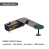 Liyu High Quality Luxury Direct Deal Commercial Furniture Modern Desk Desktops Boss Table Manager Supervisor Adjustable Desks