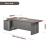 Liyu Furniture Small Size Wood Office Manager Desk with Side Cabinet for Home Office Building Or CEO Office Use