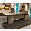 Liyu Modern Large Class Office Desk Chair Combination Simple Wooden Modular Computer Desk Boss Manager General Manager Desk