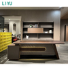 Liyu Light Luxury Boss Desk with Shelf General Manager Large Simple Modern Office Table Work Desk Office Manager Desk