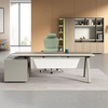 Liyu Simple Modern Combination Display Bookcase Wooden File Cabinet Office Floor Data File Cabinet Office Furniture Panel