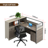 Liyu Office Furniture Workstation Design Standard Size4 Person Office Desks Cubicle Staff Table Office Partition