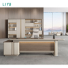 Liyu China Factory Table Design Furniture Luxury Office Boss Wooden Manager Office Desk