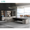 Liyu High Quality Modern Boss Table Manufacturer Luxury CEO Office Desk Furniture Wooden Executive Table