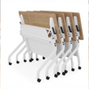 Popular Office Meeting Training Table A Portable Table with Folding Metal Legs And Wheels