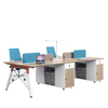 Liyu Modern Adjustable Office Table for Height Tables Computer Workstation Desks Office Wooden Staff Desk