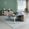 Liyu Home Desk with Standing And Seating for Commercial Wood Furniture Adjustable Cubicle Computer Offices Staff Table