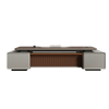 Liyu Modern Minimalist Boss Desk Chair Combination High-End Office Furniture With Extendable Feature Wood Panel Table Hot Sale
