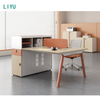 Liyu Modular Office Furniture Cubical Workstation Desk for 2 4 6 Persons for Hotel Workshop Use Made Table partition From MDF