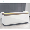 Liyu Customizable Modern Reception Desk Beauty Salon Cashier Counter Table for Barber Shop Customer Service