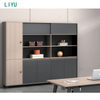 Liyu Hot Sale Modern Executive Desk Latest Commercial Furniture Design Table for Home Office Workstations Study Panel Wood Style