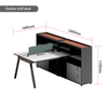 Liyu L Shape Table Multiplayer Modular Modern Work Station Desk Office Furniture Partition