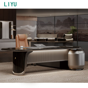 Liyu Meubles De Bureau Modern Design Office Desk Furniture L Shaped CEO Director Manager Executive Office Desk