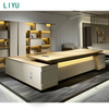 Liyu Furniture High-tech Modern CEO Boss Executive Table Office Computer Desk Design Executive Desk Modern L-Shaped Desk