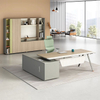 Liyu Simple Modern Combination Display Bookcase Wooden File Cabinet Office Floor Data File Cabinet Office Furniture Panel