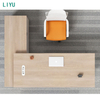 Liyu Cheap High-end Luxury Office Furniture White L-shaped Expandable with Drawers CEO Management Office Executive Desk