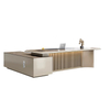 Liyu Wholesale Table Executive Wood White Furniture Manager Luxury Set Office Desk