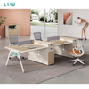 LIYU New Arrival Call Center Round Table Furniture Cubicle Office Workstation