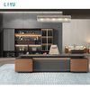 Liyu Furniture Professional Manufacturer Factory Price L Shape Modern Design Commercial Office Executive Office Desk