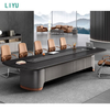 Liyu Modern Fashion Large Conference Table Long Meeting Desk for 8 10 12 People Office Meeting Room Furniture