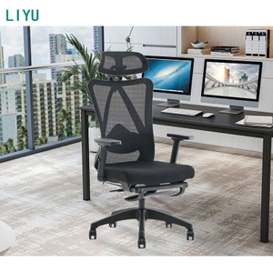 Liyu Furniture Customized High Back Lumbar Support Mesh Back Adjustable Ergonomic Office Computer Chairs