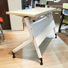 Popular Office Meeting Training Table A Portable Table with Folding Metal Legs And Wheels